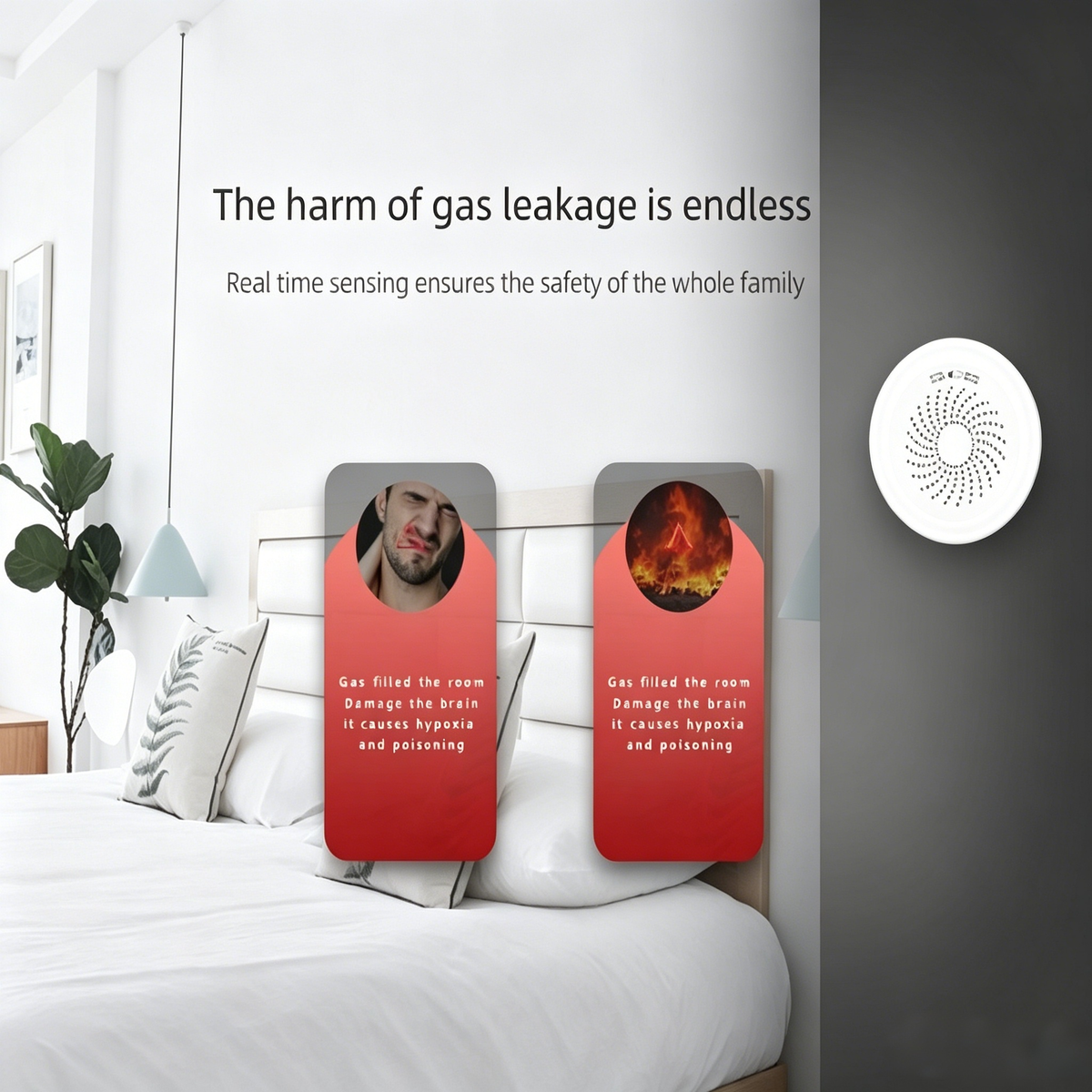 Smart Gas Leak Detector | WiFi Natural Gas & LPG Leak Alarm for Home Safety