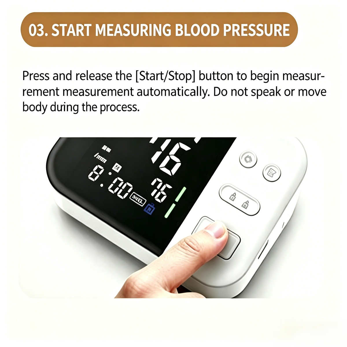 Digital Blood Pressure Monitor | Automatic Upper Arm Blood Pressure Monitor for Home Use