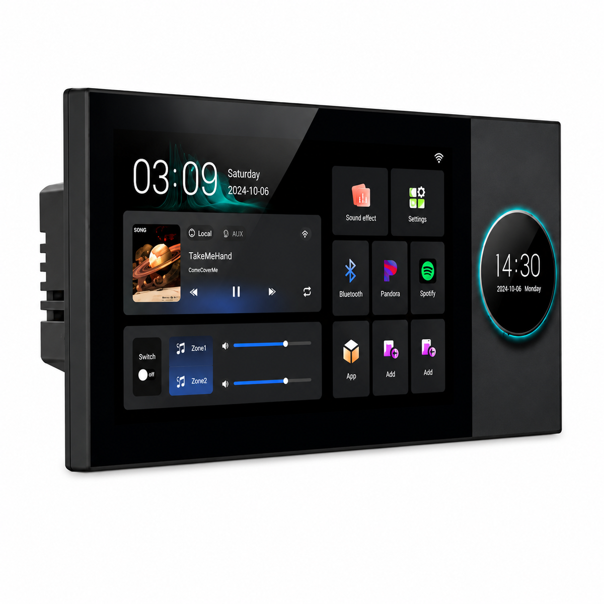 8-Inch Smart Home Control Panel with Wired Background Music | Android AI Home Automation Hub