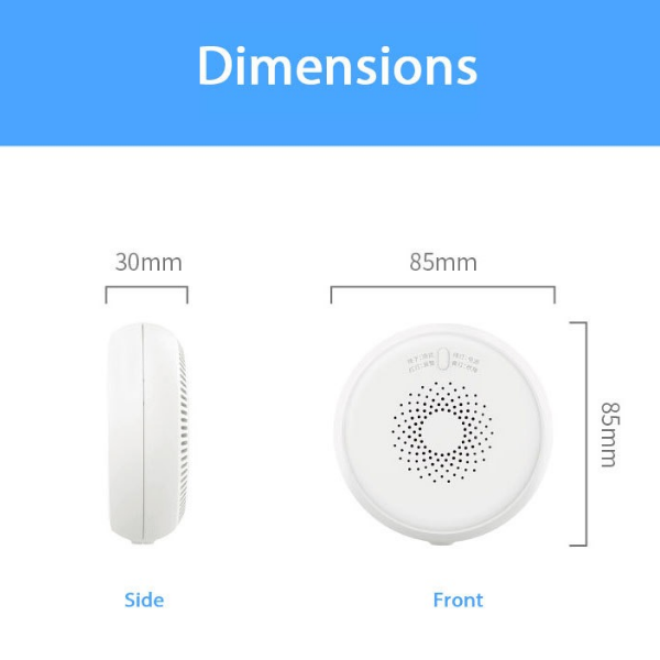 Smart Gas Leak Detector | WiFi Natural Gas & LPG Leak Alarm for Home Safety