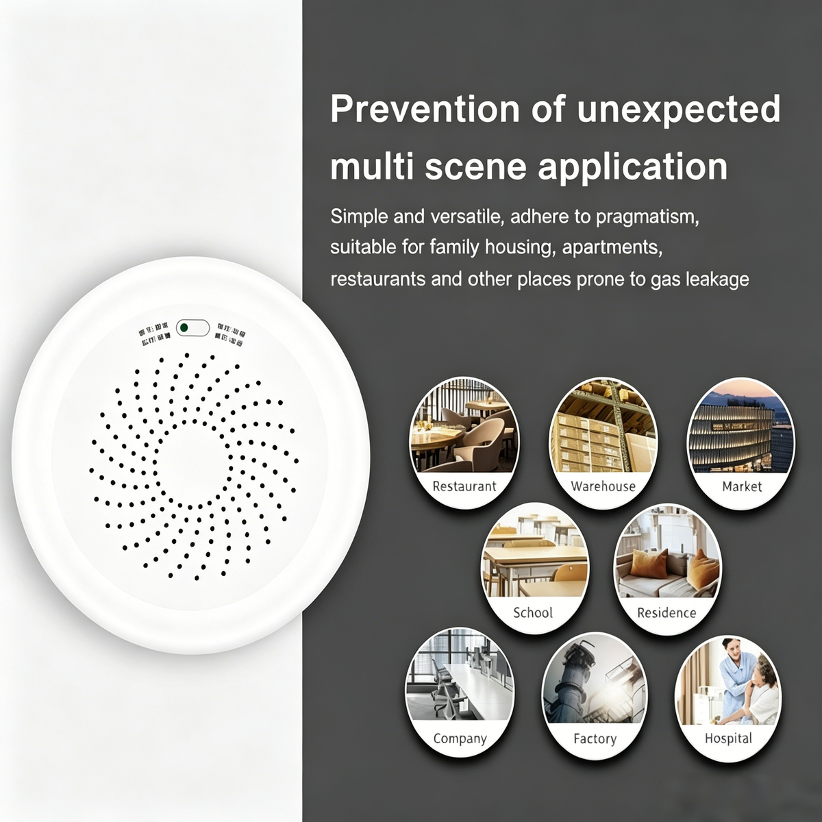 Smart Gas Leak Detector | WiFi Natural Gas & LPG Leak Alarm for Home Safety